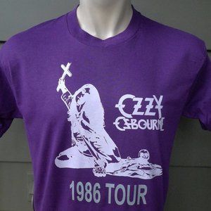1986 Ozzy Osbourne Single Stitch Shirt (C) Licensed by Roach 1983 * Mens XL (46)